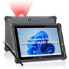NERugged ONERugged Tablet rugged con scanner codici a barre M10J, 10,1 pollici Windows 11 Pro Enterprise Tablet robusto con Honeywell N4680 Scan Engine, scanner di inventario QR 1D/2D, 8GB + 128GB per WMS