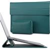 HYZUO 13,3-14 Pollici Custodie per PC Portatile Borsa con Funzione Stand Compatibile con 2021 MacBook Pro 14 M1 Pro Max A2442/13,5 Surface Laptop/HP ENVY 13/Spectre x360 13/14, Finta Pelle di Agnello