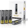 imuto 4 batterie AA ricaricabili al litio 1,5 V (3000-IMU4AA)