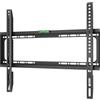 ONKRON Supporto Televisore a Muro da 26 a 55 pollici - Gancio TV Muro con Peso da 45 kg - Supporto TV da Parete con pannello VESA 75x75 - 400x400 mm/Fisso e Universale FME-44B Nero