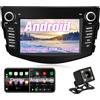 OVRICH Android Car Radio Stereo per Toyota RAV4 (2006~2012) Android Head Unit Octa core 4G RAM+64G ROM con Bluetooth/Carplay/GPS Navigation/4G Wifi/Radio/DAB/OBD/TPMS