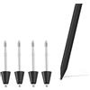 SUEEWE 4 Pezzi Titanio Punte di Ricambio per Xiaomi Focus Pen Xiaomi Pad 6S Pro 12,4 & Xiaomi Pad 7/7 Pro 11,2, Più Duraturo, Controllo Preciso, Amichevole Scherm, Nero