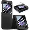 BAIDIYU Cover per Samsung Galaxy Z Flip 7 FE/Samsung Galaxy Z Flip 6, Ultrasottile, Antigoccia, Antigraffio, Hard PC + Pellicola Posteriore per Piccolo.(Nero)