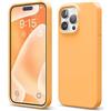 elago Cover in Silicone Liquido per iPhone 15 Pro Max | Silicone Premium, Protezione Completa, Antiurto a 4 Strati, Fodera Morbida in Microfibra Antigraffio (Arancione)
