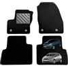 MTC Automotive Tappetini per Ford C-MAX II 2013-2015 Restyling/C-MAX III dal 2015- / Grand C-MAX dal 2015- Antiscivolo, battitacco in gomma rinforzato
