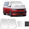 ZATOOTO Parasole Parabrezza per VW T5 T6, 3 Pezzi Tende Termiche Magnetiche