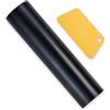 Flylin Pellicola protettiva per vetri auto, 130 x 21 cm, striscia parasole per parabrezza, pellicola privacy con raschietto, striscia anti-abbagliamento per parabrezza anteriore, pellicola oscurante per