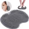 KIKVTER Piedi Scrubber per Doccia, Pediluvio Massaggiatore Piedi, Tappetino in Silicone Antiscivolo, Spazzola Schiena Doccia, Spugna Doccia Silicone, Pad Massaggio Schiena con Ventose, Esfoliare