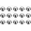 QUARKZMAN 15Pz Borchie Rotondo, 15mm Punte e Borchie Metallo Decorazione Borchie a Vite per Borse Pelle Cinture Abbigliamento Scarpe Borsa Forniture Fai da Te Artigianato, Argento