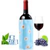 SilverChry Glacette per Vino, Raffredda Bottiglie Vino, Manicotto Raffreddatore per Bottiglie Vino, Borsa Ghiaccio Termica per Vino o Champagne, Wine Cooler - Raffreddamento Rapido (margherita)