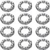 QUARKZMAN Cuscinetto a Sfere per Pedivella della Bicicletta 1/5Pollice (5mm) x 7 Sfere, 12pz Cuscinetti a Sfere di Ricambio per Cuscinetti Inferiori della Mountain Bike Telaio Ruota
