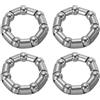 PATIKIL Cuscinetto a Sfera per Pedivella Bici 3/8 Pollici x 7 Sfere, 4pz Cuscinetti Bicicletta in Acciaio Inossidabile Ricambi Accessori per ASSE Centrale Monopezzo, Argento
