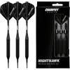 Champify® Nighthawk - Set di freccette morbide in ottone, 18 g, con punta in plastica, 3 freccette con 6 fusti e 6 alette e 30 punte per freccette morbide, inclusi altri accessori, freccette con punte