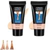 Generico 2 pezzi Lozione Per Il Trucco Delle Gambe, Fondotinta Impermeabile Per Gambe, Senza Trasmissione, Idratante Impermeabile A Lunga Durata, Crema Coprente (01)