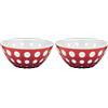 Guzzini - LE MURRINE -Set 2 ciotoline rosso/bianco