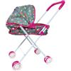 predolo Passeggino per Bambole Pieghevole, Comodo Giocattolo Educativo, Carrozzine E Passeggini per Le Bambole, 55 X 34 X 25 Cm Giocattolo per Simulare Scenari di Vita Reale, Pattern Stellare