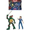 BANDAI Action Figure Ufficiali 15 Cm Teenage Mutant Ninja Turtles X Stranger Things, Leo Vs Undici, P81191