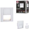 Paulmann 80000 Lampada da incasso a parete a LED Tsaro angolare 80x36 mm 1W 80lm 230V 2700K Cromo opaco