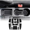 KUNGKIC Antiscivolo per Porta Auto per Duster 2021-2025 Dacia Sandero 3 Sandero Stepway, Contenitore per Bicchieri d'Acqua, Tappetino Antiscivolo in Gomma, Set da 13 Pezzi (con bordo bianco)