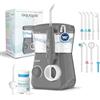Boston Tech Aquapik® ADVANCED Idropulsore Dentale | Ideale per ortodonzia, impianti, gengive sensibili e placca dentale | Kit sbiancante + 8 ugelli (nasale) | 10 livelli di pressione | Consigliato dai dentisti