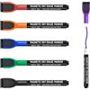 maxtek Pennarelli Lavagna Bianca Cancellabile, 6 Pennarelli Lavagna Magnetica Cancellabili a Secco, Pennarello per Lavagna con Punta Fine, Pennarello Cancellabile inodore con Cancellino,6 colori