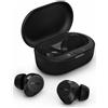 Philips Cuffie Bluetooth Auricolari True Wireless In-Ear per Musica e Chiamate colore Nero - TAT1209BK/00