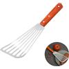 wilcractk Spatola cucina in Acciaio Inox, Paletta Cucina, per Carne, Barbecue e Grigliate, Ideale per Cucinare Bistecche, Pesce e Piatti da Forno - Strumento Pratico e Durevole