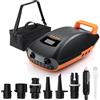 Swonder Seawolf Pompa SUP ricaricabile con pompa ad aria elettrica 20 PSI con funzione intelligente a due livelli, raffreddamento attivo, batteria da 6000 mAh e adattatore per auto fino a 17 V DC