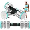 Dripex Dumbbell Set Manubri regolabili 2x5kg, manubri in acciaio inclusi. 5 kg a coppia, manubri fitness da 10 kg con impugnatura in schiuma per uso domestico.