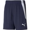Puma teamLIGA Shorts Jr, Pantaloncini Unisex Bambini, blu (Peacoat/Puma White), 128