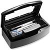 YIMINI Vassoio Manicure, vassoio di sterilizzazione, Scatola di Disinfezione in Plastica, per Salone di Bellezza Manicure Capelli Strumenti Medici Manicure Laboratorio Articoli di pulizia (Nero)