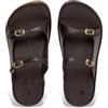 El Naturalista per donna. [256841101005_001] N5684 Sandali in pelle nera nuda, Nero, Basso, Fibbia, Casual