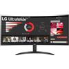 LG Monitor LG 34WR50QK-B 34" Nero QHD VA Curvo HDR10 100Hz