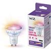WiZ GU10 Smart LED Glass Bulb - Sostituzione GU10 da 50W, 16 milioni di colori + sfumature di bianco, Wi-Fi/Bluetooth, controllo vocale/App, funziona con Google Home, Alexa e HomeKit, 1 lampadina