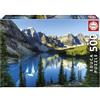 Educa - Puzzle da 500 pezzi per adulti | Il lago in Alberta. Include colla Fix Puzzle. Dimensioni: 48 x 34 cm. Da 11 anni (20281)