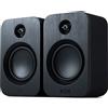 Marley House of Get Together Duo Altoparlanti da Scaffale - Bluetooth con ingresso AUX, compatibili con giradischi e lettori di vinili, altoparlanti attivi HD, design sostenibile, Nero