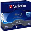 Verbatim BD-R 25GB Blu-ray registrabile (BD-R) - Confezione da 5