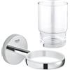 Grohe BauCosmopolitan porta spazzolini, 40585001+40372001, BauCosmopolitan [Accessori Bagno > Porta Spazzolini]