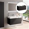 neoro n50 stripes mobile La: 100 cm con 1 scomparto estraibile, BN0493BBM, n50 [Mobili da Bagno > Mobili Lavabo]