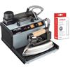 Polti Vaporella 2H Pro Kalstop, Ferro da Stiro a Vapore con Caldaia e Tappo di Sicurezza, Pressione 3 Bar, Potenza 175 W, Grigio e Nero, 20 Fiale di Kalstop Anti Calcare Incluse