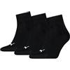 PUMA QUARTER PLAIN 3P, Calzini Unisex - Adulto, Black - New, 35-38