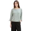 TOM TAILOR Denim 1035680 T-Shirt, 37710-Strisce Bianche e Verdi, XXL Donna