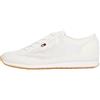 Tommy Hilfiger Donna Sneakers Running Low Profile con Mesh, Bianco (Ecru), 39