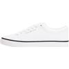 Tommy Hilfiger Uomo Sneakers Vulcanizzate Mesh Profilo Basso, Bianco (White), 42