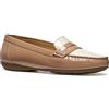 Geox D ANNYTAH Moc A, Mocassino Donna, Beige/Papyrus, 40 EU