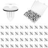 WEFINEST 100 pezzi Rivetti In Plastica Per Auto, Universali Clip Di Fissaggio Per Auto Bianche Clip Carrozzeria Auto, Car Clips Compatibile con Le Porte, Le Finiture e i Paraurti Interni Dei Veicoli