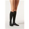 Calzedonia Calze Lunghe In Cotone A Costine Nero