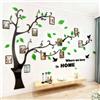 guangmu 3D Albero Adesivi, Fai da te Albero Adesivo da Parete Murali Cornici per Foto Sticker Decorazioni per Soggiorno, Camera da Letto (Verde Destra, S: 100 * 138CM)