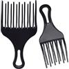 Luxiremi 2 pettini afro per capelli ricci afro pick pettine per capelli pick pettine per capelli pettine in plastica a denti larghi pettine doppio pugno grande e piccolo pettine afro pick per capelli styling