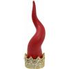 BONGELLI PREZIOSI Corno Cornetto Portafortuna Piccolo 21cm Rosso Marmorino